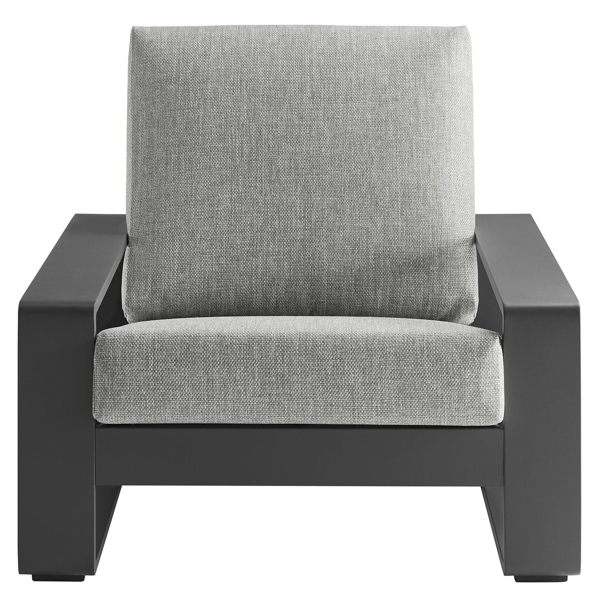Lirienne Light Gray/Gray Outdoor Patio Aluminum Armchair - Ornate Home