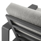 Lirienne Light Gray/Gray Outdoor Patio Aluminum Armchair - Ornate Home