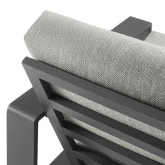 Lirienne Light Gray/Gray Outdoor Patio Aluminum Armchair - Ornate Home