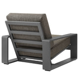 Lirienne Smoke Outdoor Patio Aluminum Armchair - Ornate Home