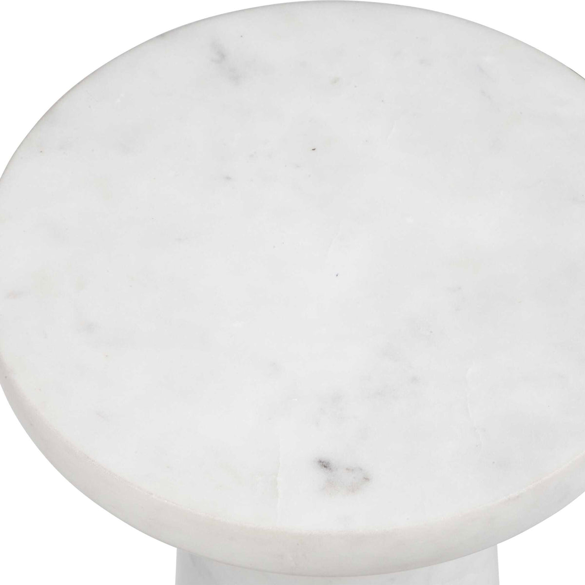 Lirra White Marble Indoor-Outdoor Drink Table - Ornate Home
