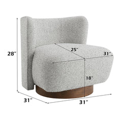 Lisa Gray Accent Chair - Ornate Home