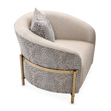 Lisbon Gold/Opal Accent Chair - Ornate Home