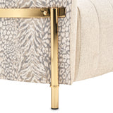 Lisbon Gold/Opal Loveseat - Ornate Home