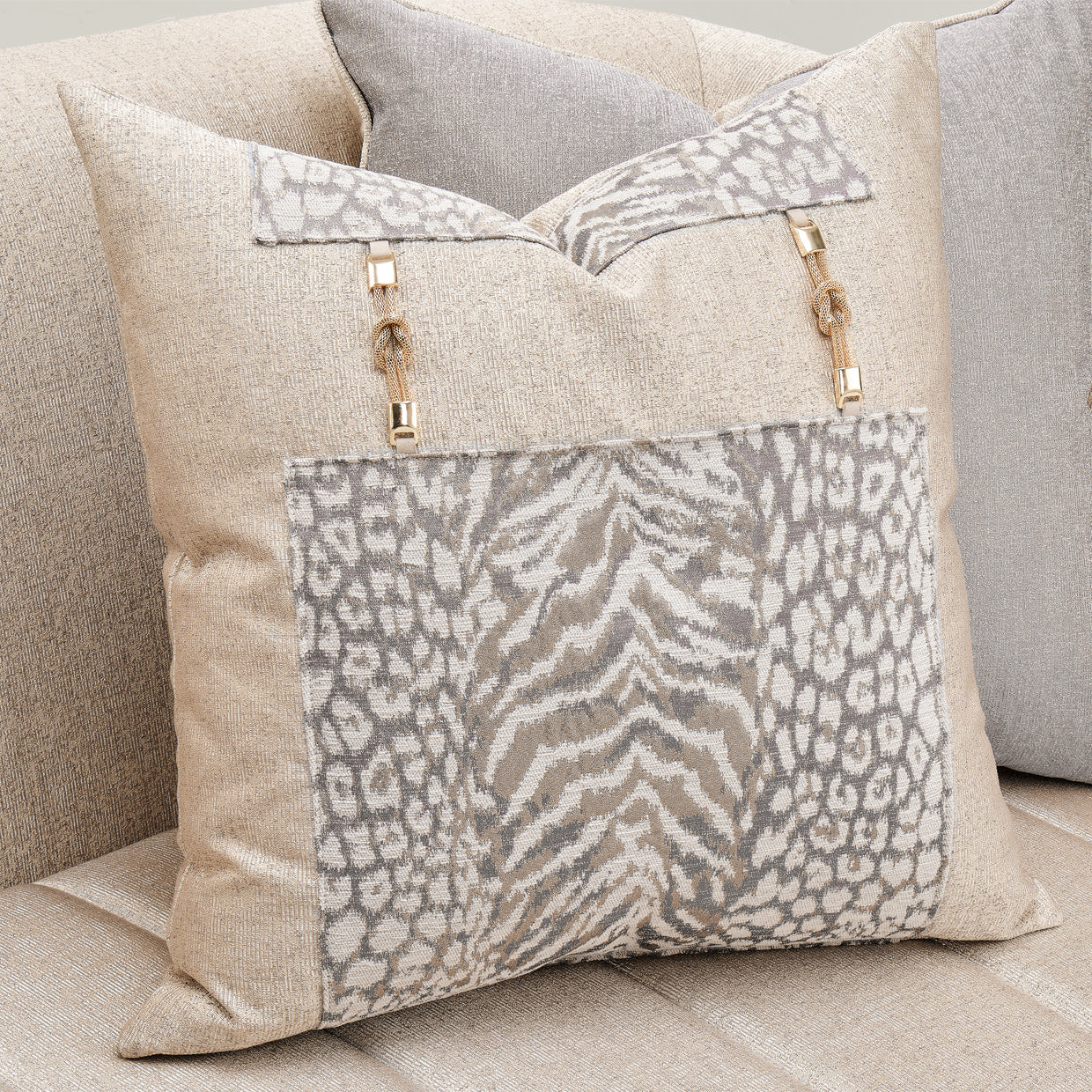 Lisbon Gold/Opal Loveseat - Ornate Home