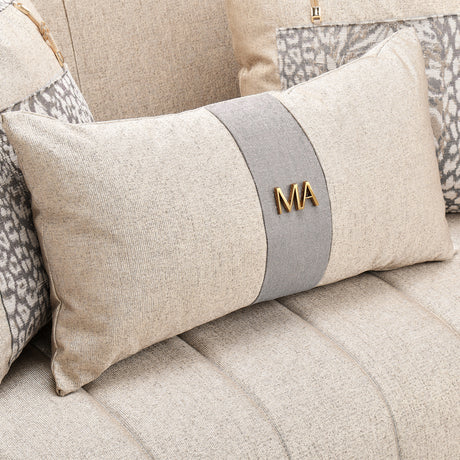 Lisbon Gold/Opal Loveseat - Ornate Home