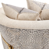 Lisbon Gold/Opal Loveseat - Ornate Home