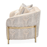 Lisbon Gold/Opal Loveseat - Ornate Home