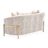 Lisbon Gold/Opal Loveseat - Ornate Home