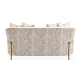 Lisbon Gold/Opal Loveseat - Ornate Home