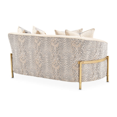 Lisbon Gold/Opal Loveseat - Ornate Home
