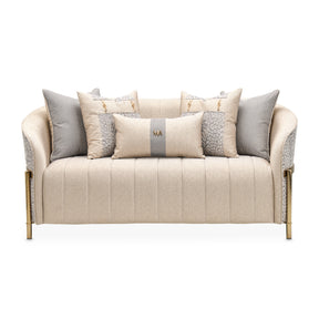Lisbon Gold/Opal Loveseat - Ornate Home