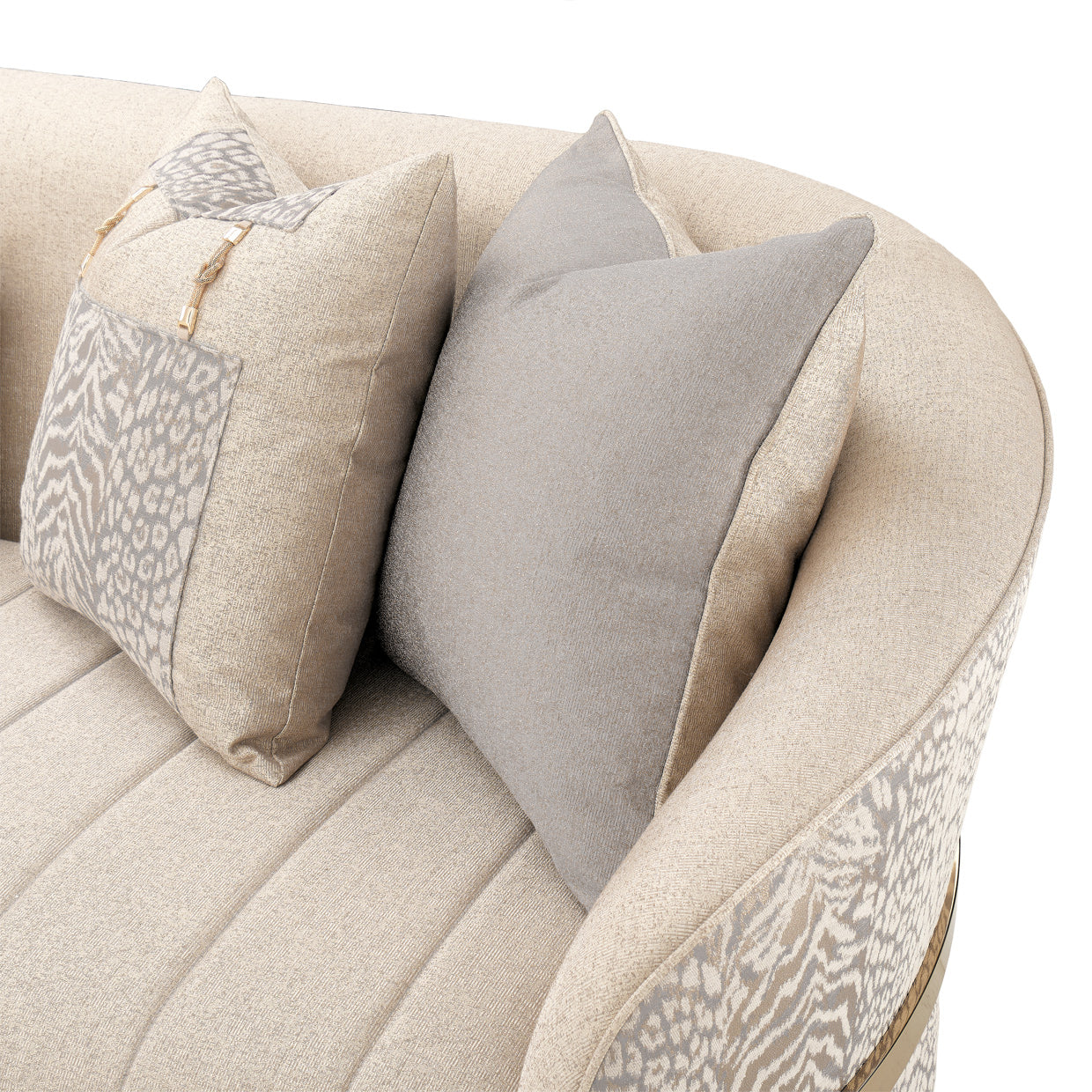 Lisbon Gold/Opal Sofa - Ornate Home