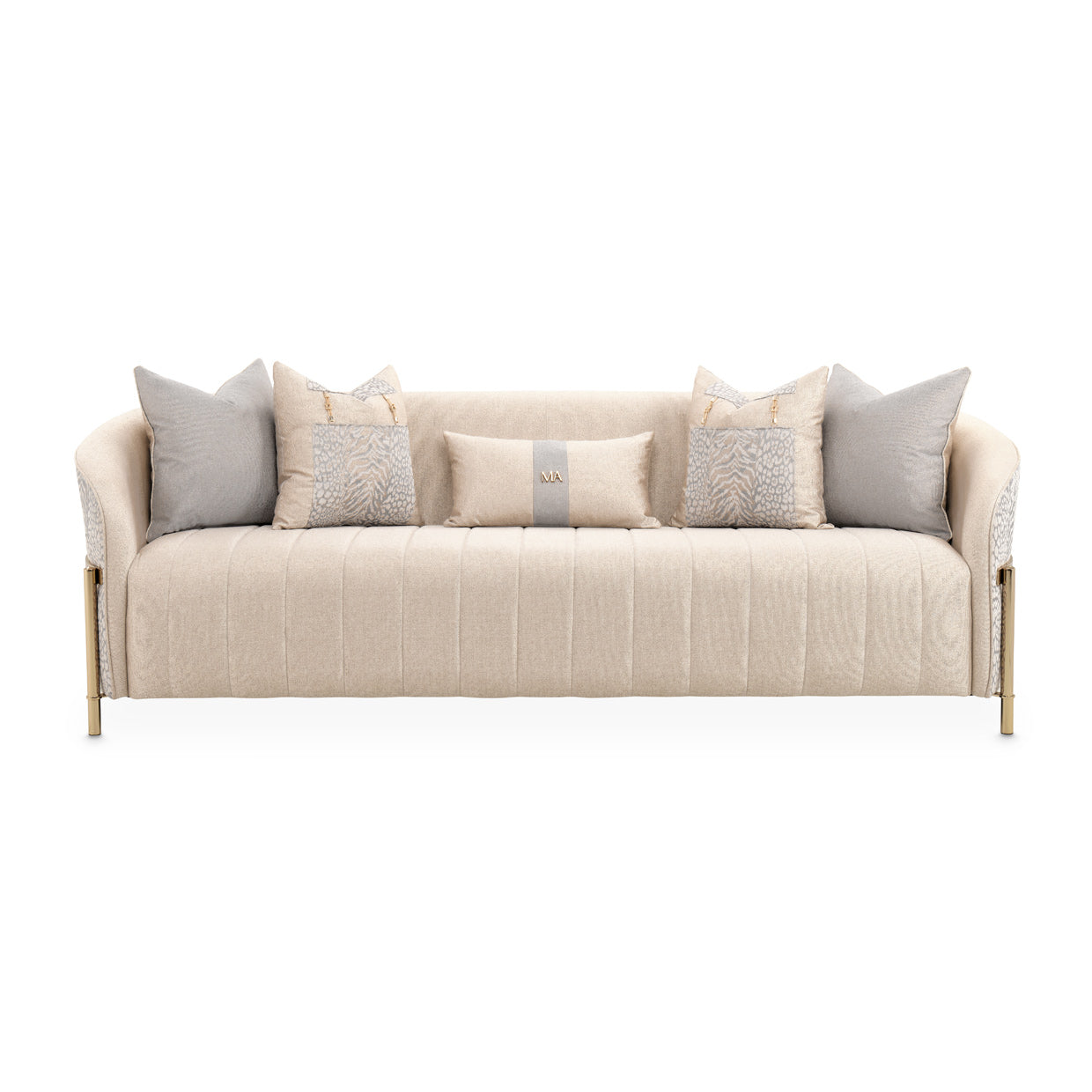 Lisbon Gold/Opal Sofa - Ornate Home