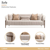 Lisbon Oyster Sofa - Ornate Home