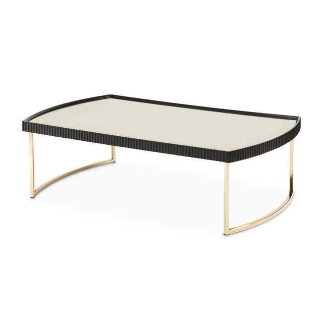 Lisbon Silken Matte Black Cocktail Table - Ornate Home