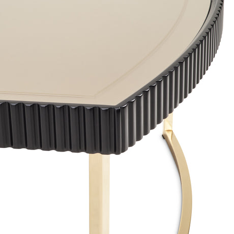Lisbon Silken Matte Black Cocktail Table - Ornate Home