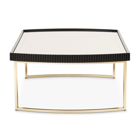 Lisbon Silken Matte Black Cocktail Table - Ornate Home