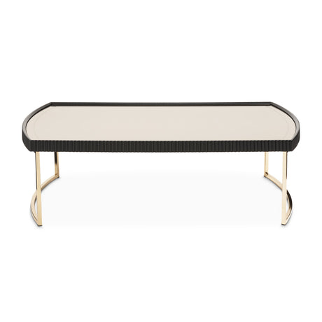Lisbon Silken Matte Black Cocktail Table - Ornate Home