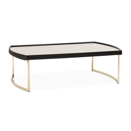 Lisbon Silken Matte Black Cocktail Table - Ornate Home