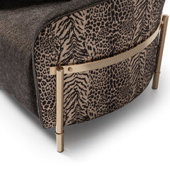 Lisbon Silken Matte Black/Onyx Accent Chair - Ornate Home