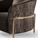 Lisbon Silken Matte Black/Onyx Accent Chair - Ornate Home