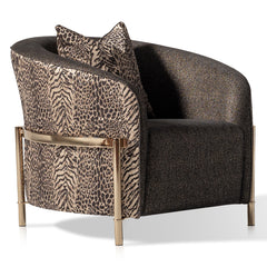 Lisbon Silken Matte Black/Onyx Accent Chair - Ornate Home