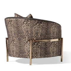 Lisbon Silken Matte Black/Onyx Accent Chair - Ornate Home