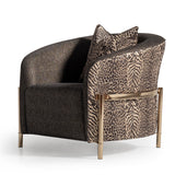 Lisbon Silken Matte Black/Onyx Accent Chair - Ornate Home