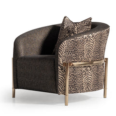 Lisbon Silken Matte Black/Onyx Accent Chair - Ornate Home