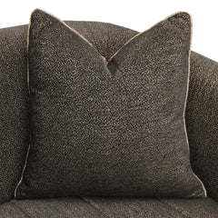 Lisbon Silken Matte Black/Onyx Loveseat - Ornate Home