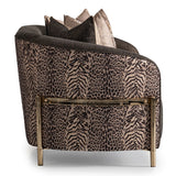 Lisbon Silken Matte Black/Onyx Loveseat - Ornate Home