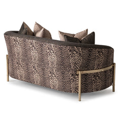 Lisbon Silken Matte Black/Onyx Loveseat - Ornate Home