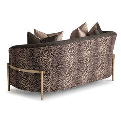 Lisbon Silken Matte Black/Onyx Loveseat - Ornate Home