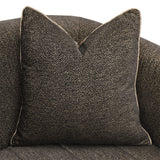 Lisbon Silken Matte Black/Onyx Sofa - Ornate Home