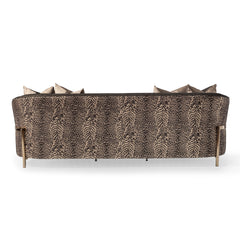 Lisbon Silken Matte Black/Onyx Sofa - Ornate Home