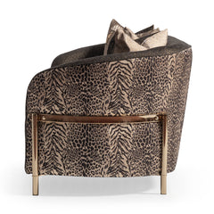 Lisbon Silken Matte Black/Onyx Sofa - Ornate Home