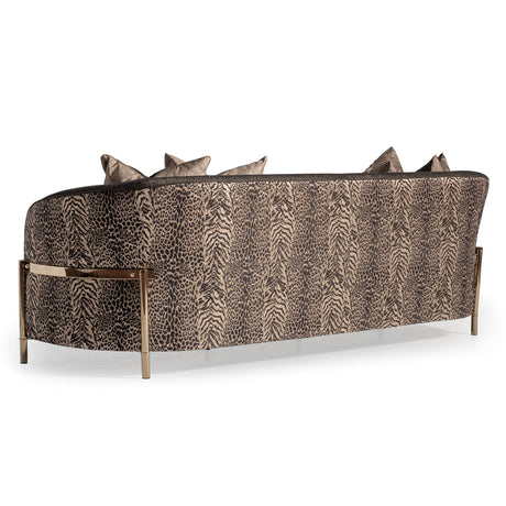 Lisbon Silken Matte Black/Onyx Sofa - Ornate Home