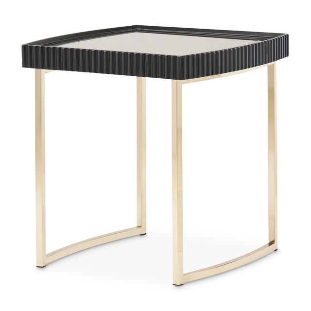 Lisbon Silken Matte Black Side Table - Ornate Home