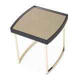Lisbon Silken Matte Black Side Table - Ornate Home
