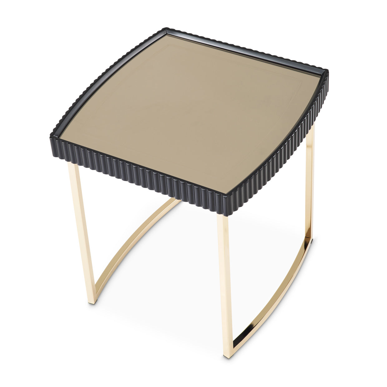 Lisbon Silken Matte Black Side Table - Ornate Home