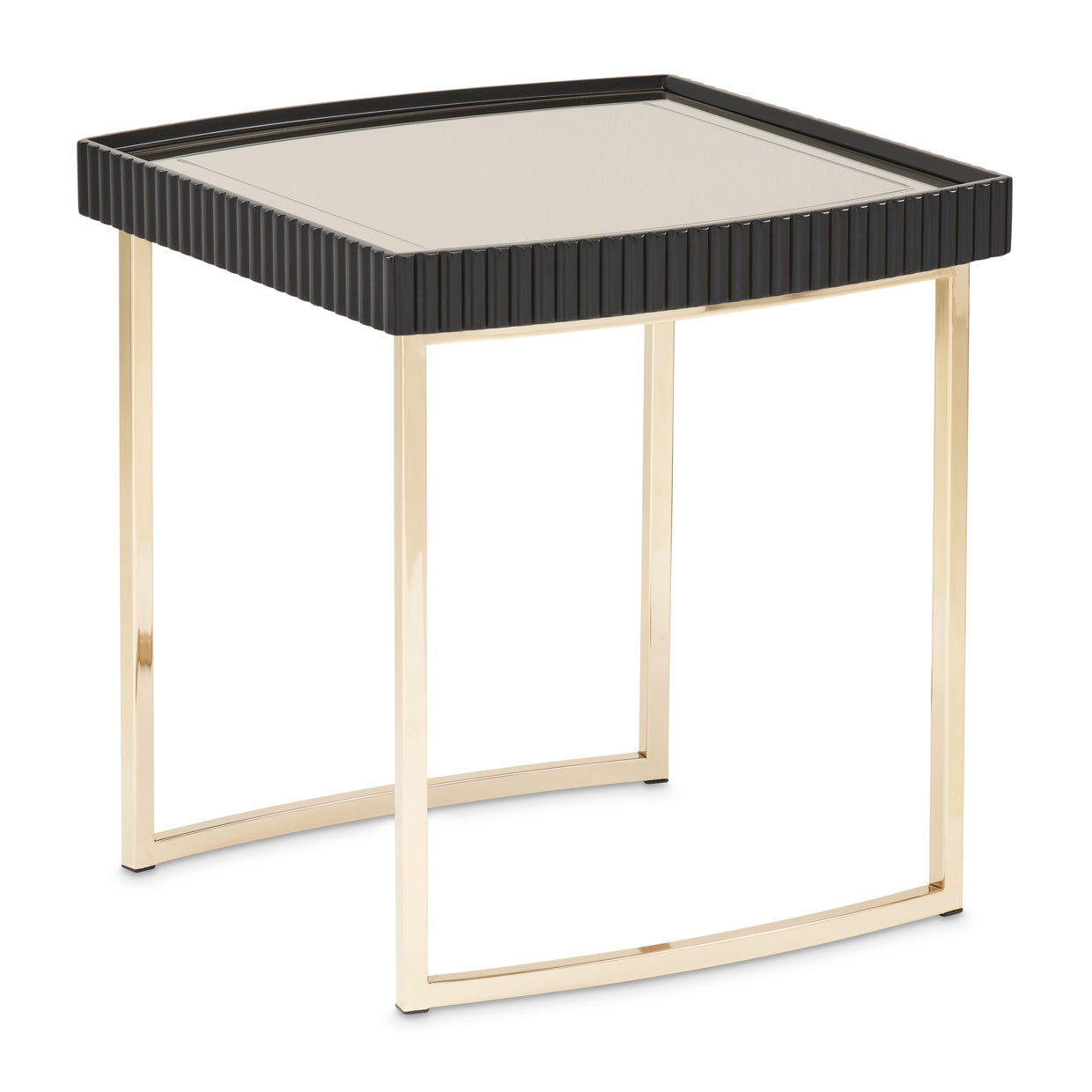 Lisbon Silken Matte Black Side Table - Ornate Home