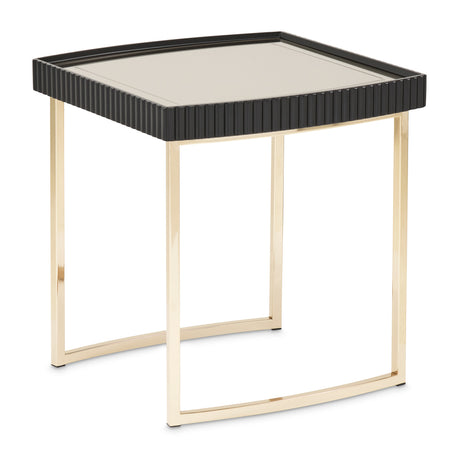 Lisbon Silken Matte Black Side Table - Ornate Home