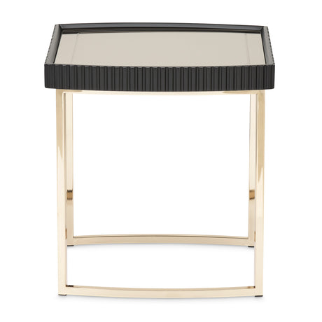 Lisbon Silken Matte Black Side Table - Ornate Home
