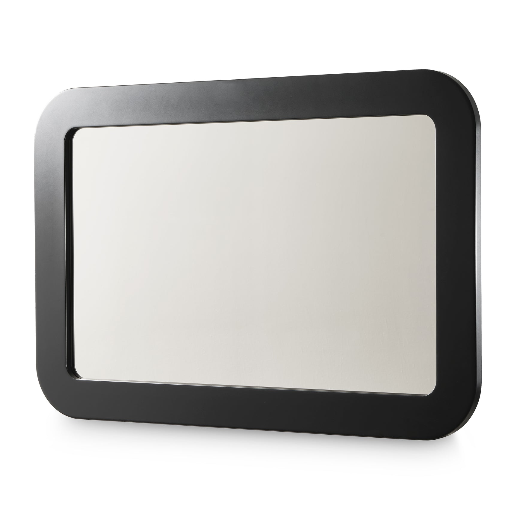 Lisbon Silken Matte Black Wall Mirror - Ornate Home