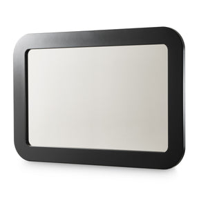 Lisbon Silken Matte Black Wall Mirror - Ornate Home