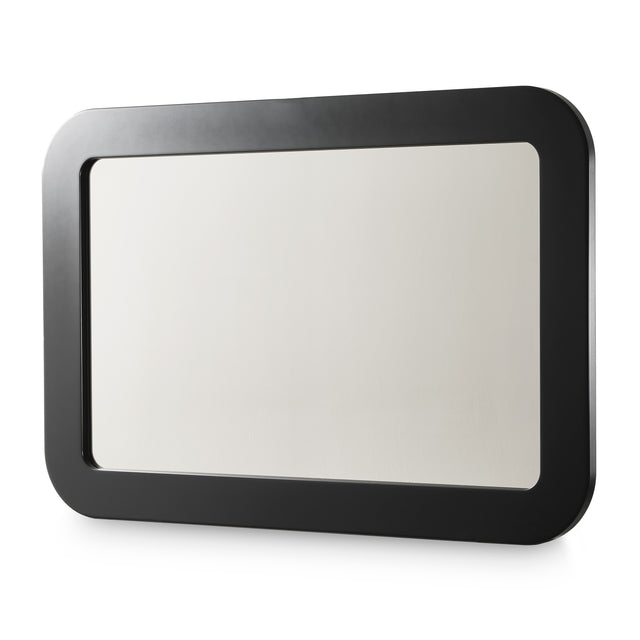 Lisbon Silken Matte Black Wall Mirror - Ornate Home