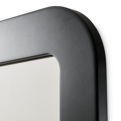 Lisbon Silken Matte Black Wall Mirror - Ornate Home