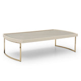 Lisbon Silken Matte Cream Cocktail Table - Ornate Home