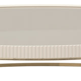 Lisbon Silken Matte Cream Cocktail Table - Ornate Home